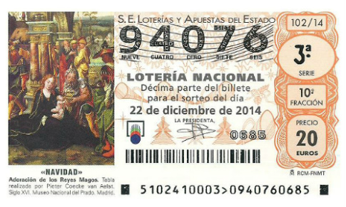 Lotería de Navidad Hdad de San Roque