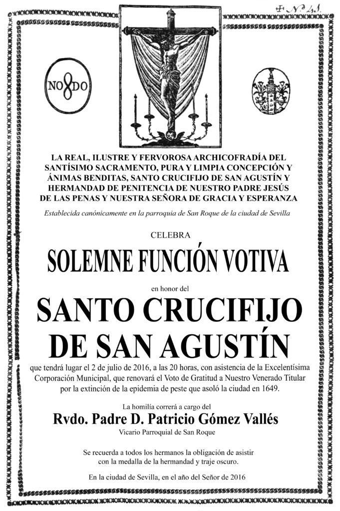 ORLA 2016 SanAgustin Funcion Votiva
